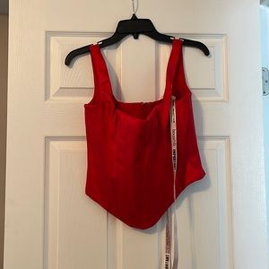 House of CB, Rafa Satin Longline corset (red)